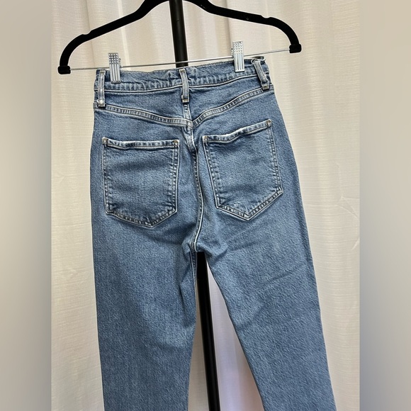 AGOLDE Riley High Rise Straight Crop in Transfer button fly | size 25 - Picture 5 of 11